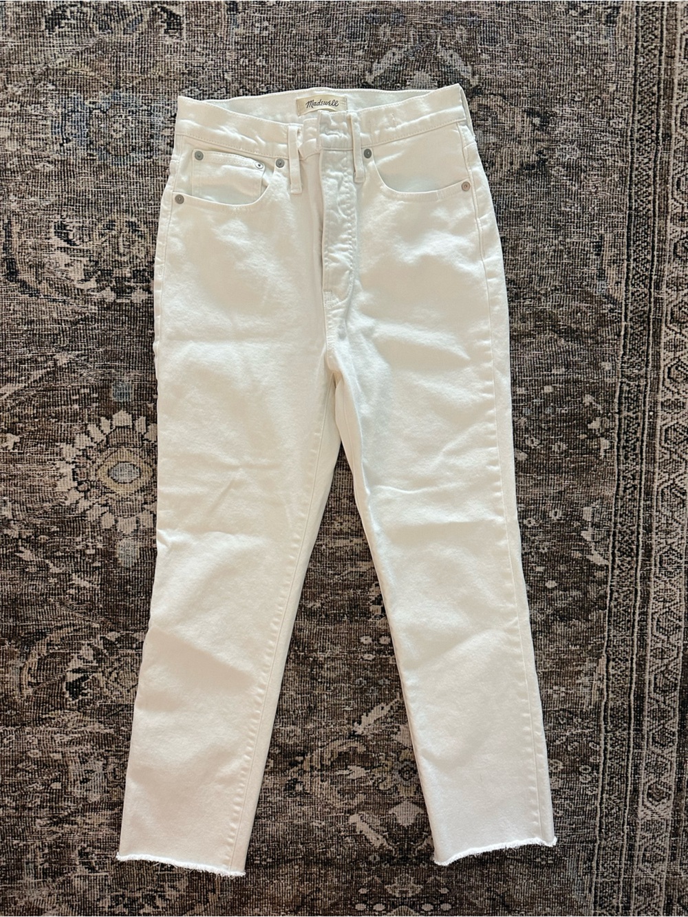 Madewell Straight-Leg Women’s Jeans in White
